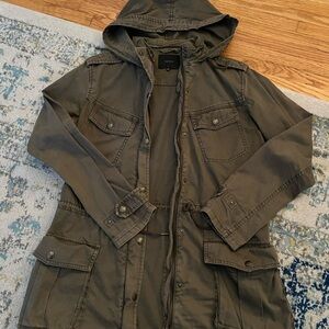 Talula Olive Army style Hooded Jacket